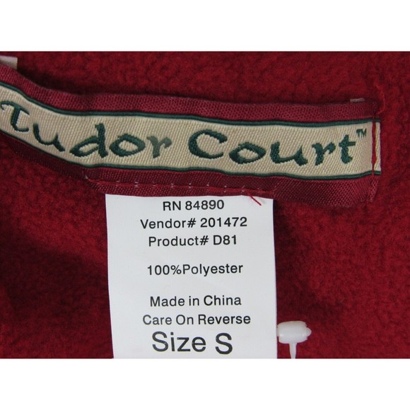 Tudor Court Red Fleece Long-Sleeve Jacket - Picture 6 of 16